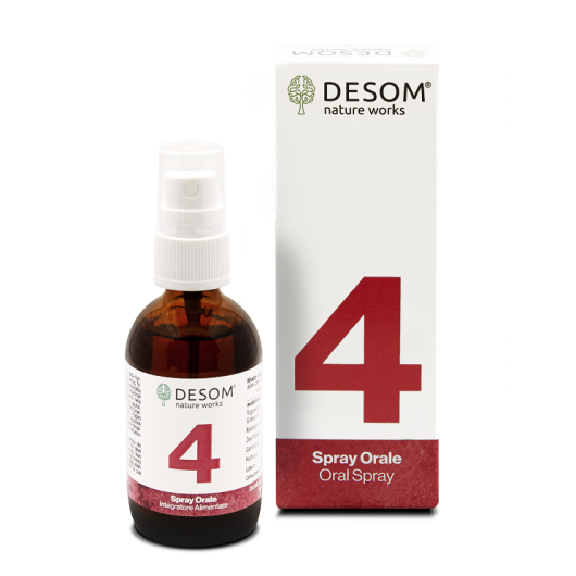 Desom 4 Spray 50ml - integratore alimentare per la digestione e motilità intestinale