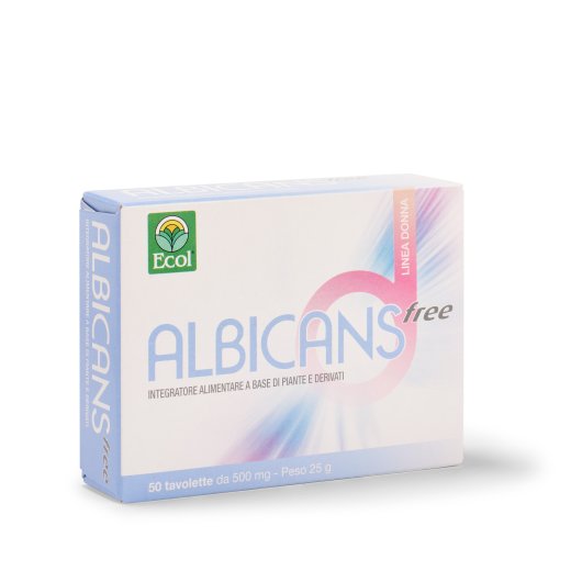 Albicans Free - ECOL - 50 tavolette - Integratore alimentare naturale che aiuta a combattere la Candida