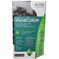 AloeColor 4.05 - Cioccolato - Zuccari - 140 ml - Tinta per capelli a base di AloeOssigenata