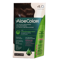 AloeColor 4.0 - Castano- Zuccari - 140 ml - Tinta per capelli a base di AloeOssigenata