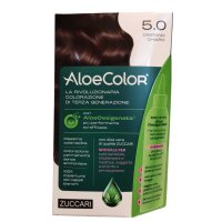 AloeColor 5.0 - Castano Chiaro- Zuccari - 140 ml - Tinta per capelli a base di AloeOssigenata