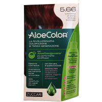 AloeColor 5.66 - Castano Chiaro Intenso - Zuccari - 140 ml - Tinta per capelli a base di AloeOssigenata