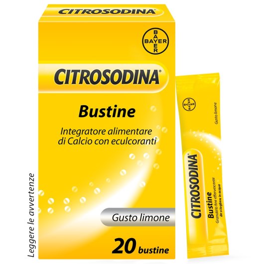 Citrosodina Bustine - Bayer - 20 bustine - Bustine effervescenti che aiutano la digestione 