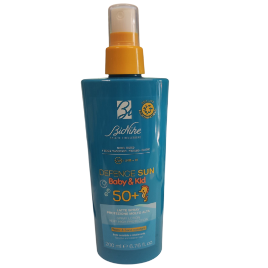 Bionike Defence Sun Baby&kid 50+ Latte Spray 200 ml - Protezione Solare per Bambini