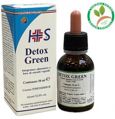 Detox Green Gocce 50ml - Integratore alimentare per le funzionalità epatiche
