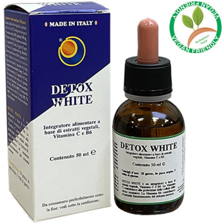 Detox White - Herboplanet - Flacone da 50ml - Integratore alimentare per il sistema nervoso