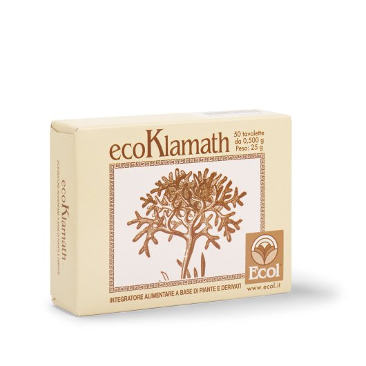 EcoKlamath - ECOL - 50 tavolette - Integratore alimentare naturale che supporta mente e corpo donando energia e benessere 