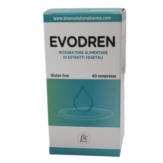 Evodren - Bioevolutionpharma - 60 compresse - Integratore alimentare che aiuta il drenaggio dei liquidi corporei e a contrastare gli inestetismi della cellulite