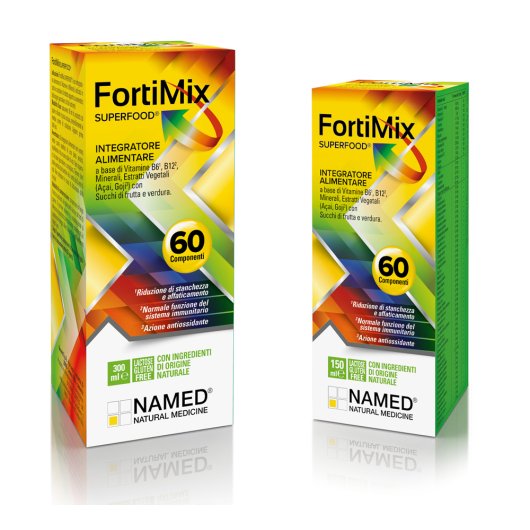 FortiMix SUPERFOOD - Named - Flacone da 150 ml - Integratore alimentare di Vitamine e Minerali, che aiuta in caso si stanchezza e affaticamento e sostiene il sistema immunitario