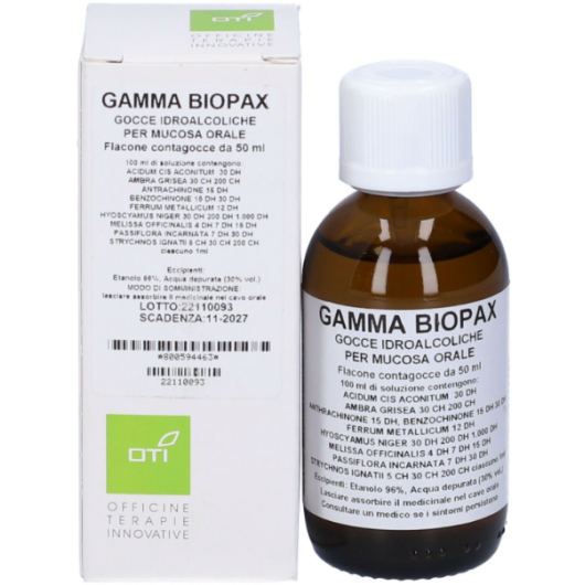 Oti Gamma Bio Pax Compositum Gocce Medicinale Omeopatico 50 ml