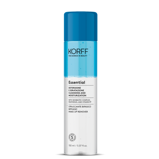 Essential Struccante Bifasico - Korff - 150ml - Struccante viso occhi labbra