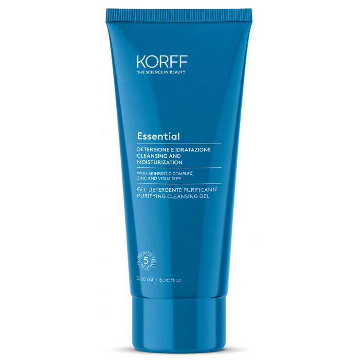 Essential Gel Detergente Purificante - Korff - 200ml - Detergente per pelli miste e grasse