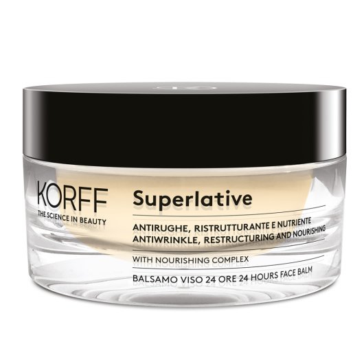 Superlative Balsamo Viso 24 Ore - Korff - 50ml - Balsamo nutriente contro l'invecchiamento cutaneo