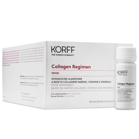 Collagen Regimen Drink - Korff - 28 flaconcini per 28 giorni - integratore di collagene marino vitamine e minerali_SCAD 06-2023