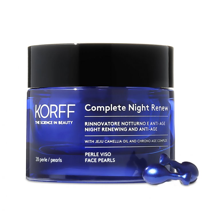Complete Night Renew Perle Viso - Korff - 28 perle - trattamento notturno tonificante e anti rughe