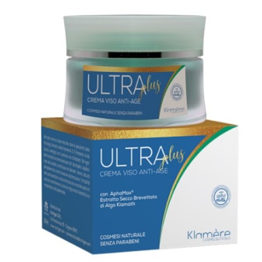 Klamère Ultra Plus - Nutrigea - Barattolo da 50 ml  -  Crema Viso idratante e rigenerante