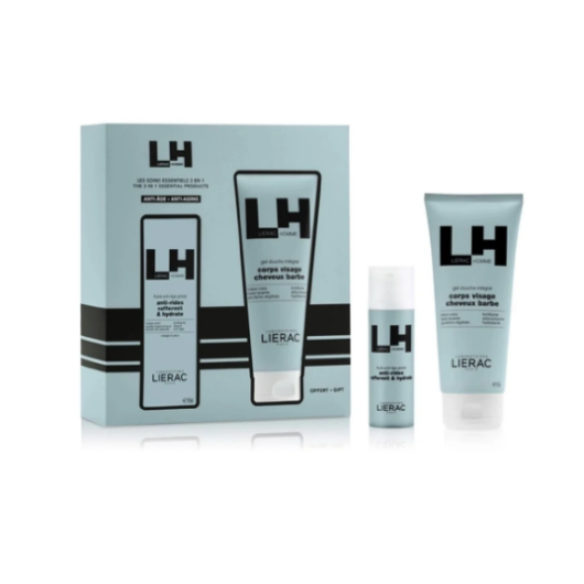 Lierac Cofanetto Homme - Fluido Antietà 50ml + Gel Doccia 200ml