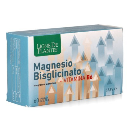 Ligne De Plantes Magnesio Bisglicinato + Vitamina B6 60 Capsule – Integratore ad Alta Biodisponibilità per Stanchezza, Muscoli e Sistema Nervoso