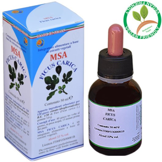 MSA FICUS CARICA (Fico) - Herboplanet - Flacone da 50 ml - Integratore alimentare che dona chiarezza mentale e aiuta la memoria