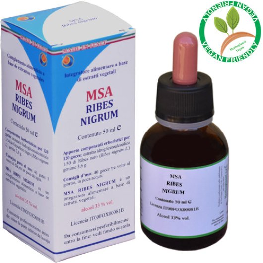 MSA RIBES NIGRUM (Ribes nero) - Herboplanet - Flacone da 50 ml - Integratore alimentare che aiuta ad essere più consapevoli delle proprie scelte