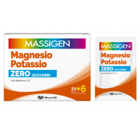 Massigen Magnesio Potassio Zero zucchero Integratore sali minerali 24+6 bustine