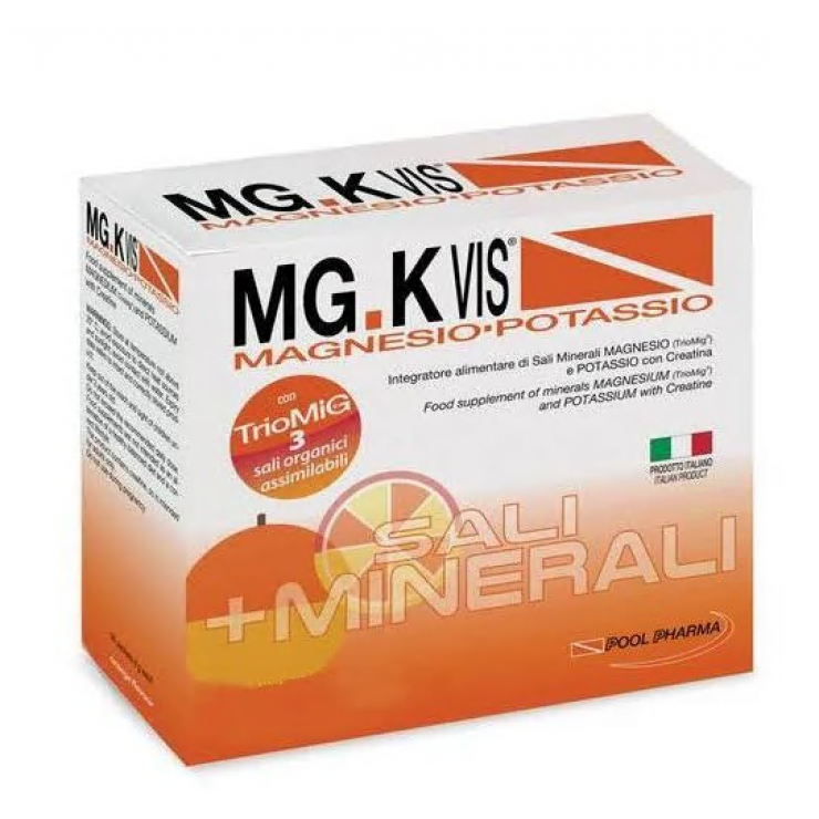 MGK Vis Magnesio Potassio 45 Bustine Arancia - Integratore di sali minerali