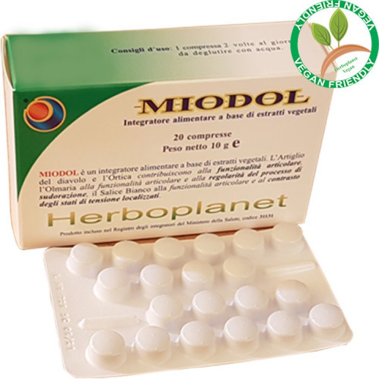 Miodol - Herboplanet - 60 compresse - Integratore alimentare per il benessere delle articolazioni