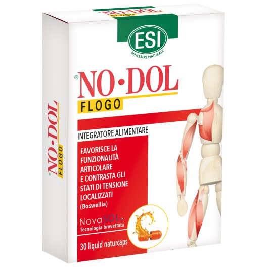 No Dol Flogo - ESI - 30 naturcapsule liquide - Integratore per la funzionalità articolare e gli stati infiammatori