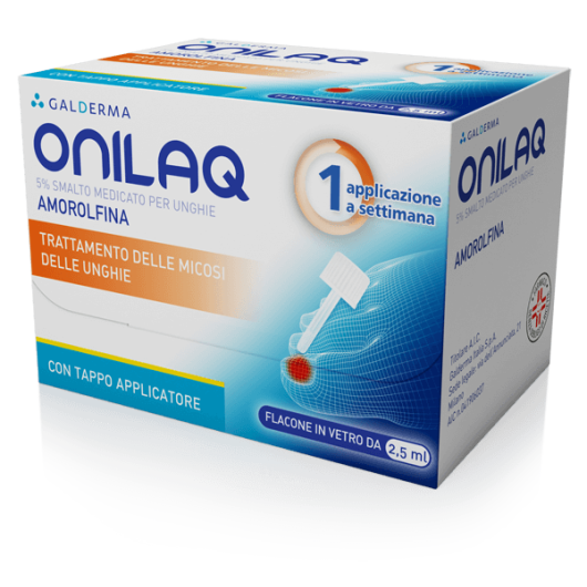 Onilaq 5% Smalto Medicato Per Unghie 1 Applicazione A Settimana Galderma 2,5ml