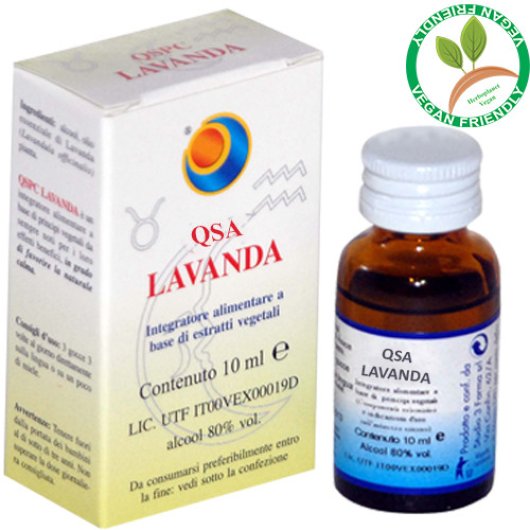 QSA Lavanda - Herboplanet - Flacone da 10 ml - Integratore alimentare per il normale tono dell'umore e il rilassamento