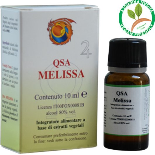 QSA Melissa - Herboplanet - Flacone da 10 ml - Integratore alimentare che favorisce il rilassamento ed il benessere mentale