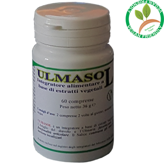 Ulmasol - Herboplanet - 60 compresse - Integratore alimentare che favorisce la funzionalità articolare