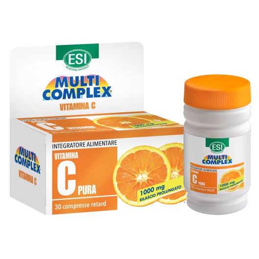 Vitamina C Pura Retard - ESI - 30 compresse - Integratore alimentare di Vitamina C ad alto dosaggio