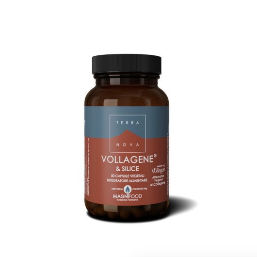 Vollagene® & Silice - Terranova - 50 capsule - Integratore alimentare per il supporto di ossa, pelle e capelli ideale dopo i 50 anni