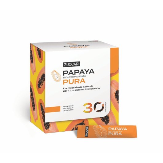 Papaya Pura - Zuccari - 30 stick-pack - Integratore alimentare che protegge l'organismo dallo stress ossidativo