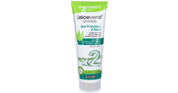 Gel Primitivo d'Aloe - Zuccari - Tubo da 250 ml - Gel di Aloe vera che  aiuta a lenire la pelle stressata, irritata, arrossata e scottata
