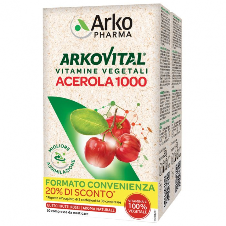 Arkopharma Acerola 1000 Pack Family 60 Compresse