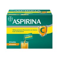 Aspirina C - Bayer - 10 bustine - Medicinale ad azione antidolorifica, antinfiammatoria e antipiretica, con Vitamina C