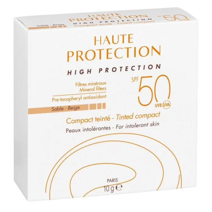 Avène Solare Compatto Dorato SPF 50 10g – Fondotinta Solare con Filtri 100% Minerali per Pelli Sensibili e Intolleranti