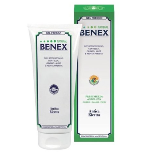 Benex Gel Freddo Natural - Erboristeria Magentina - 200 ml - Gel che dona sollievo immediato alle gambe grazie alla sua piacevole sensazione di freschezza e leggerezza