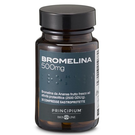 Principium Bromelina - Bios Line - 30 compresse - integratore con funzione drenante