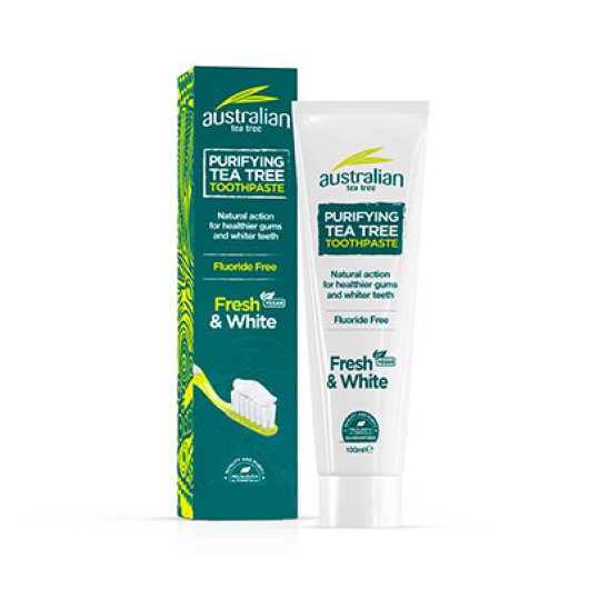 Australian Tea Tree - Dentifricio - Optima Naturals - Tubetto da 100 ml - Dentifricio purificante con olio di Tea Tree