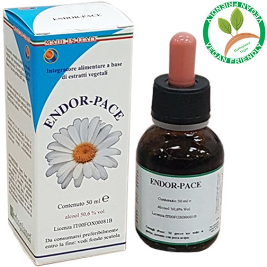 Endor-pace - Herboplanet - Flacone da 50 ml - Integratore alimentare che favorisce il sonno e il rilassamento in caso di stress