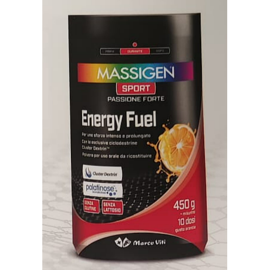 Energy Fuel - Massigen Sport - 450 grammi - Miscela di ciclodestrine per una maggiore energia e un minor senso di stanchezza