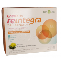 Enerplus Reintegra - Bios Line - Nuova Formula - 20 bustine - integratore alimentare per il reintegro di sali minerali