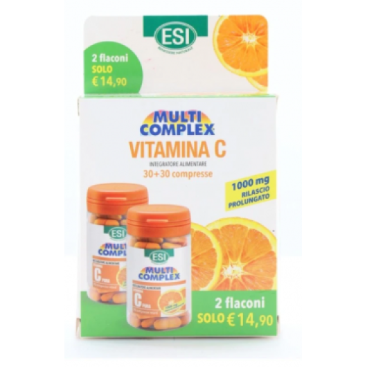 ESI Vitamina C Pura Retard Integratore Sistema Immunitario 60 Compresse