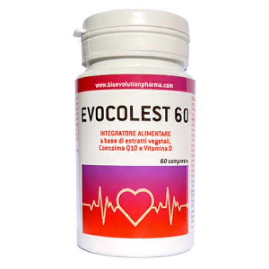 Evocolest 60 - Bioevolutionpharma - 60 compresse - Integratore alimentare che la regolare funzionalità dell'apparato cardiovascolare 