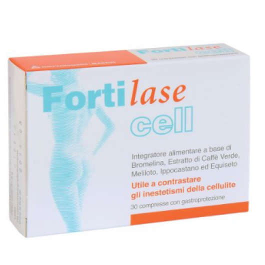 Fortilase Cell - 30 compresse - Integratore alimentare drenante specifico per la cellulite