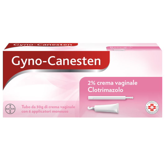 Gyno-Canesten - Crema Vaginale 2% - Bayer - Tubetto da 30 grammi - Crema medicale che tratta infezioni vulvovaginali