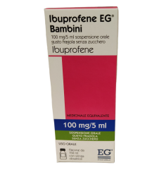 Ibuprofene EG Bambini Sospensione Orale 100mg/5ml Fragola Senza Zucchero